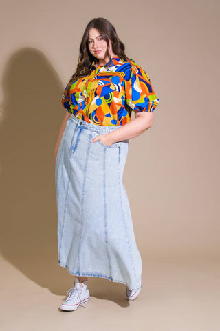 HEART ON DISPLAY WOVEN TOP - By Baano