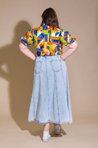 HEART ON DISPLAY WOVEN TOP - By Baano