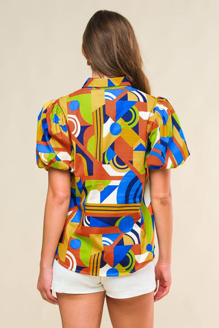 HEART ON DISPLAY WOVEN TOP - By Baano