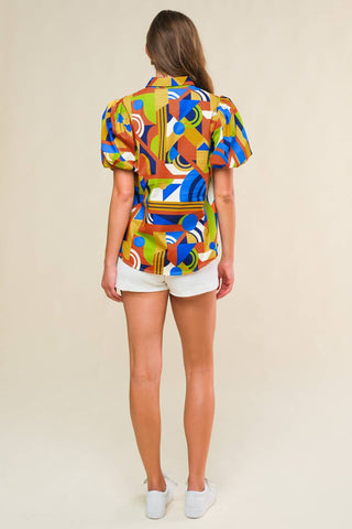 HEART ON DISPLAY WOVEN TOP - By Baano