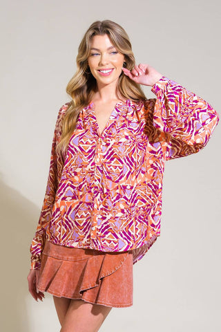 URBAN ELEGANCE WOVEN TOP - By Baano