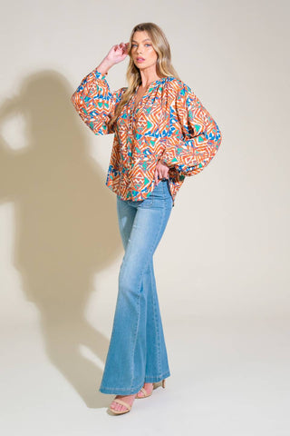 URBAN ELEGANCE WOVEN TOP - By Baano