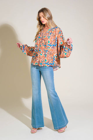 URBAN ELEGANCE WOVEN TOP - By Baano