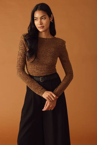 NEVER ENOUGH WOVEN LACE BODYSUIT - By Baano