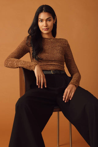 NEVER ENOUGH WOVEN LACE BODYSUIT - By Baano