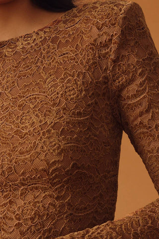 NEVER ENOUGH WOVEN LACE BODYSUIT - By Baano