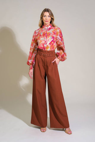 SEASONAL MOVES WOVEN TOP - By Baano