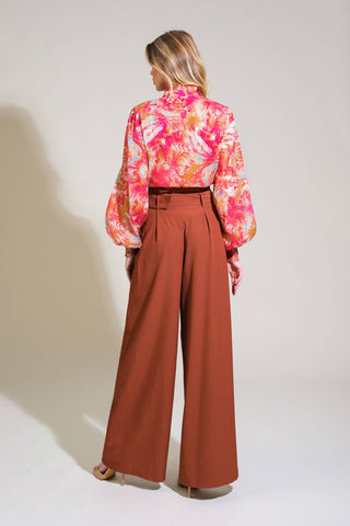 SEASONAL MOVES WOVEN TOP - By Baano