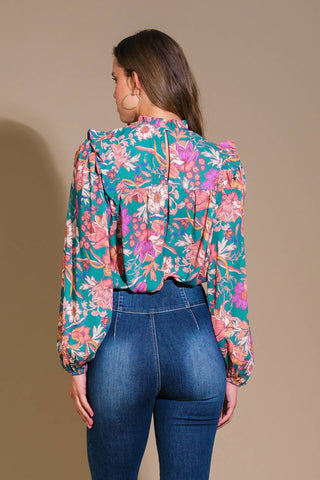 UNFORGETTABLE COMPOSURE WOVEN TOP - By Baano