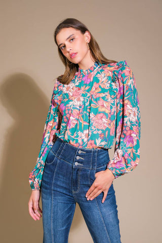 UNFORGETTABLE COMPOSURE WOVEN TOP - By Baano