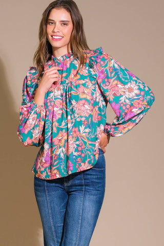 UNFORGETTABLE COMPOSURE WOVEN TOP - By Baano