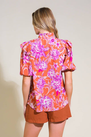 MEMORIES IN FOCUS WOVEN TOP - By Baano