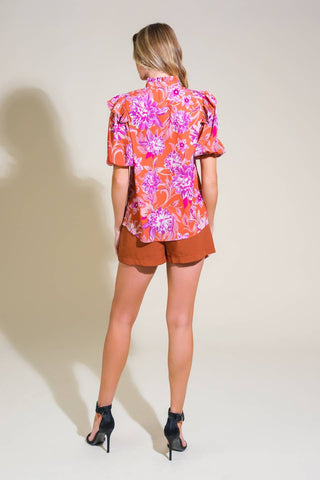 MEMORIES IN FOCUS WOVEN TOP - By Baano