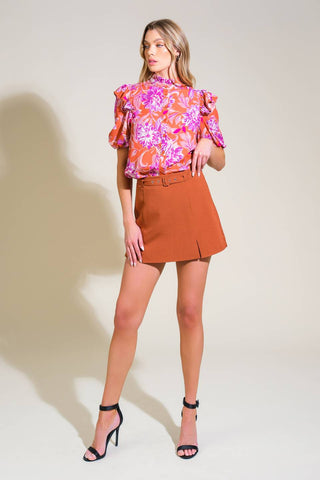 MEMORIES IN FOCUS WOVEN TOP - By Baano