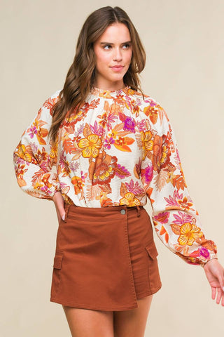 ROMANTICALLY ENTANGLED WOVEN TOP - By Baano