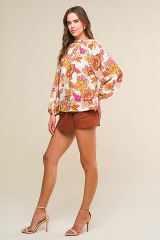 ROMANTICALLY ENTANGLED WOVEN TOP - By Baano