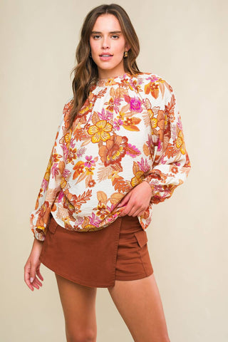 ROMANTICALLY ENTANGLED WOVEN TOP - By Baano