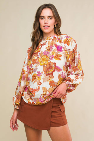 ROMANTICALLY ENTANGLED WOVEN TOP - By Baano