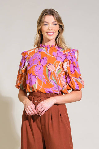 GLOWING GIRL WOVEN TOP - By Baano