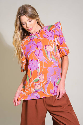 GLOWING GIRL WOVEN TOP - By Baano