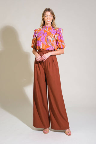 GLOWING GIRL WOVEN TOP - By Baano