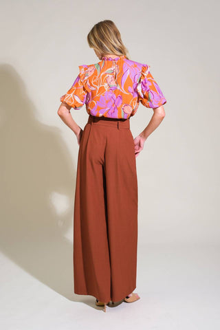 GLOWING GIRL WOVEN TOP - By Baano