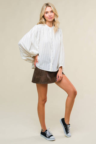 CLEAN AESTHETIC WOVEN TOP - By Baano
