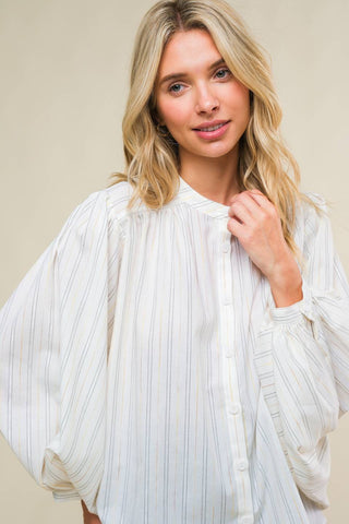 CLEAN AESTHETIC WOVEN TOP - By Baano