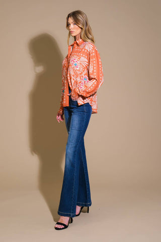 YOU NEVER CAN TELL WOVEN TOP - By Baano