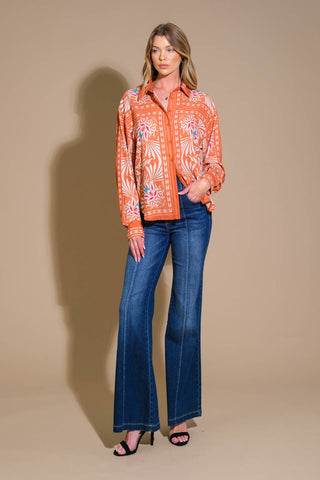 YOU NEVER CAN TELL WOVEN TOP - By Baano