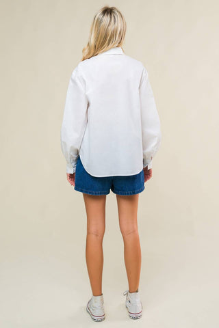 REFINED BREEZE BUTTON-UP TOP - By Baano