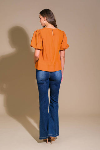 CAROLINA FOREST WOVEN TOP - By Baano