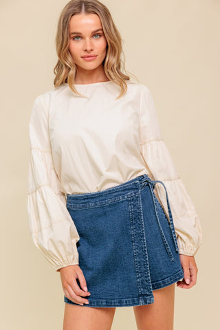 WAVERLY MILLS WOVEN TOP - By Baano