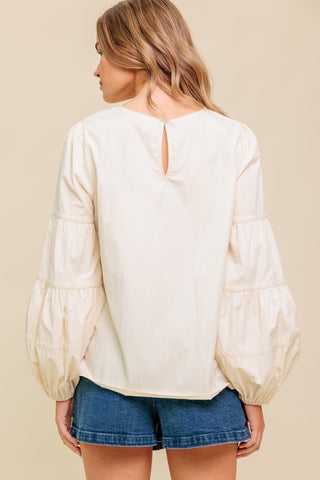 WAVERLY MILLS WOVEN TOP - By Baano