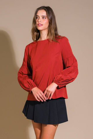 WAVERLY MILLS WOVEN TOP - By Baano