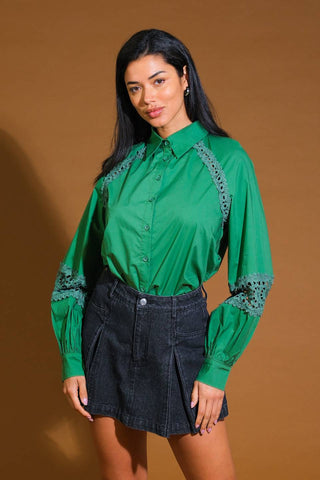 CHECK YOURSELF WOVEN TOP - By Baano