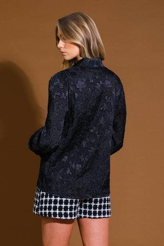 INCREDIBLE LOVE JACQUARD WOVEN TOP - By Baano