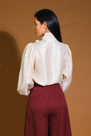 STUNNING  ASPECT WOVEN TOP - By Baano