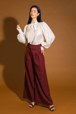 STUNNING  ASPECT WOVEN TOP - By Baano