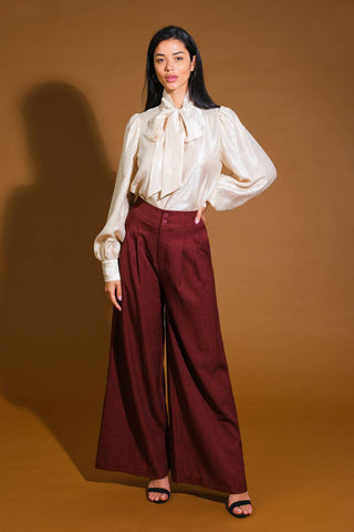 STUNNING  ASPECT WOVEN TOP - By Baano