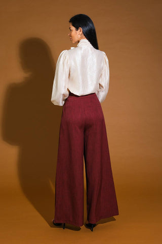 STUNNING  ASPECT WOVEN TOP - By Baano