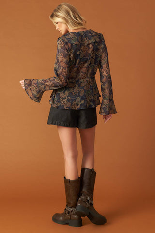 SECRET GARDEN WOVEN TOP - By Baano