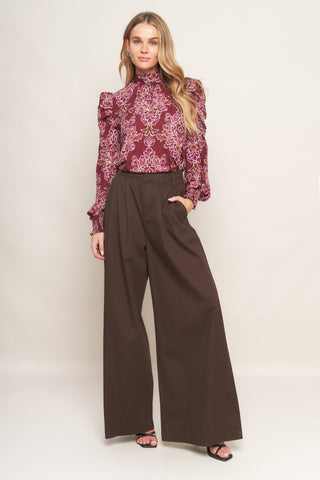 FLOATING ON BY WOVEN TOP - By Baano