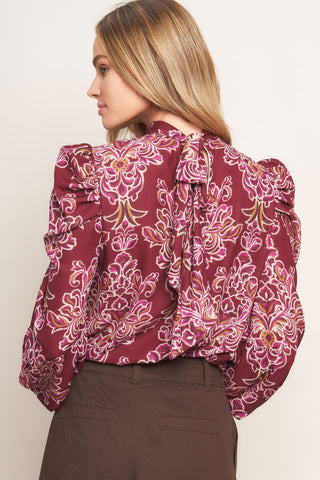 FLOATING ON BY WOVEN TOP - By Baano