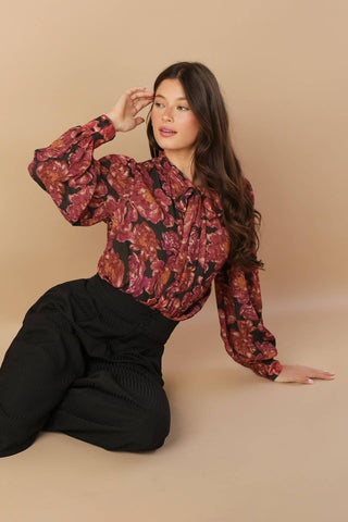 BEAUTIFUL EVENINGS WOVEN BLOUSE - By Baano