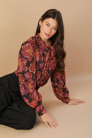 BEAUTIFUL EVENINGS WOVEN BLOUSE - By Baano