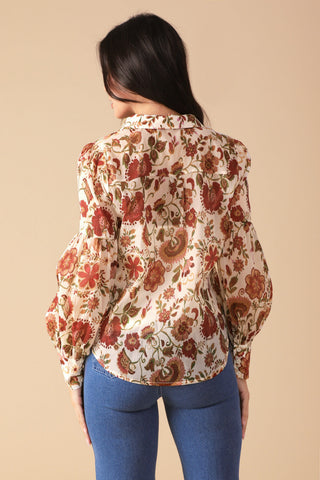 MEMORIES IN FOCUS WOVEN BLOUSE - By Baano