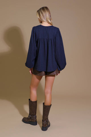 ENCHANTED TO MEET WOVEN TOP - By Baano