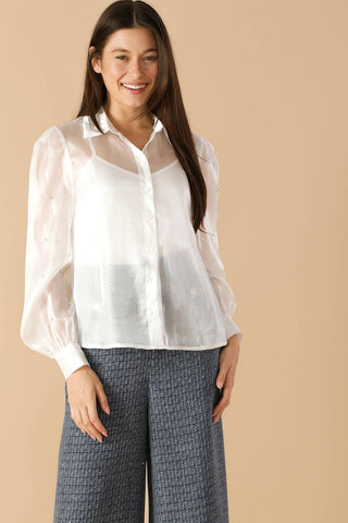 GIRL ON THE GO ORGANZA TOP - By Baano