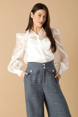 GIRL ON THE GO ORGANZA TOP - By Baano